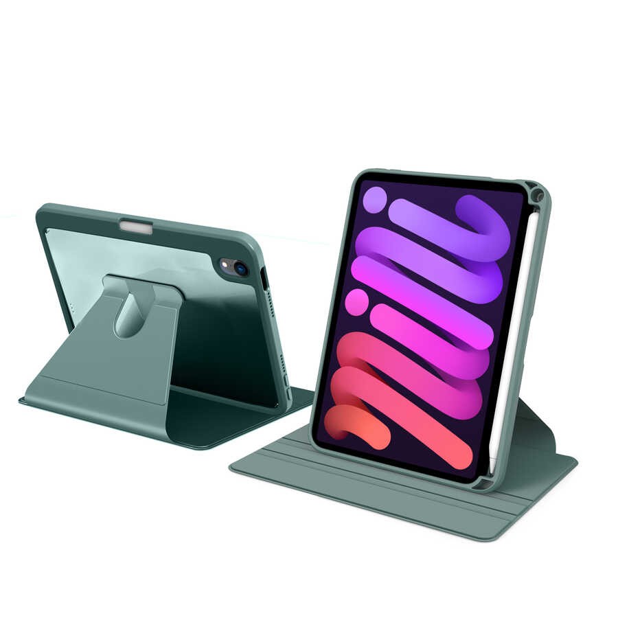 iPad Mini 2021 (6.Nesil) Kılıf Zore Nayn Dönebilen Standlı Kılıf