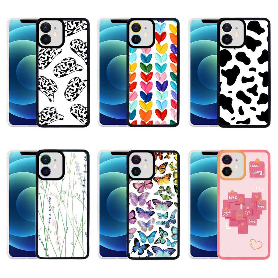 iPhone 12 Kılıf Zore M-Fit Desenli Kılıf
