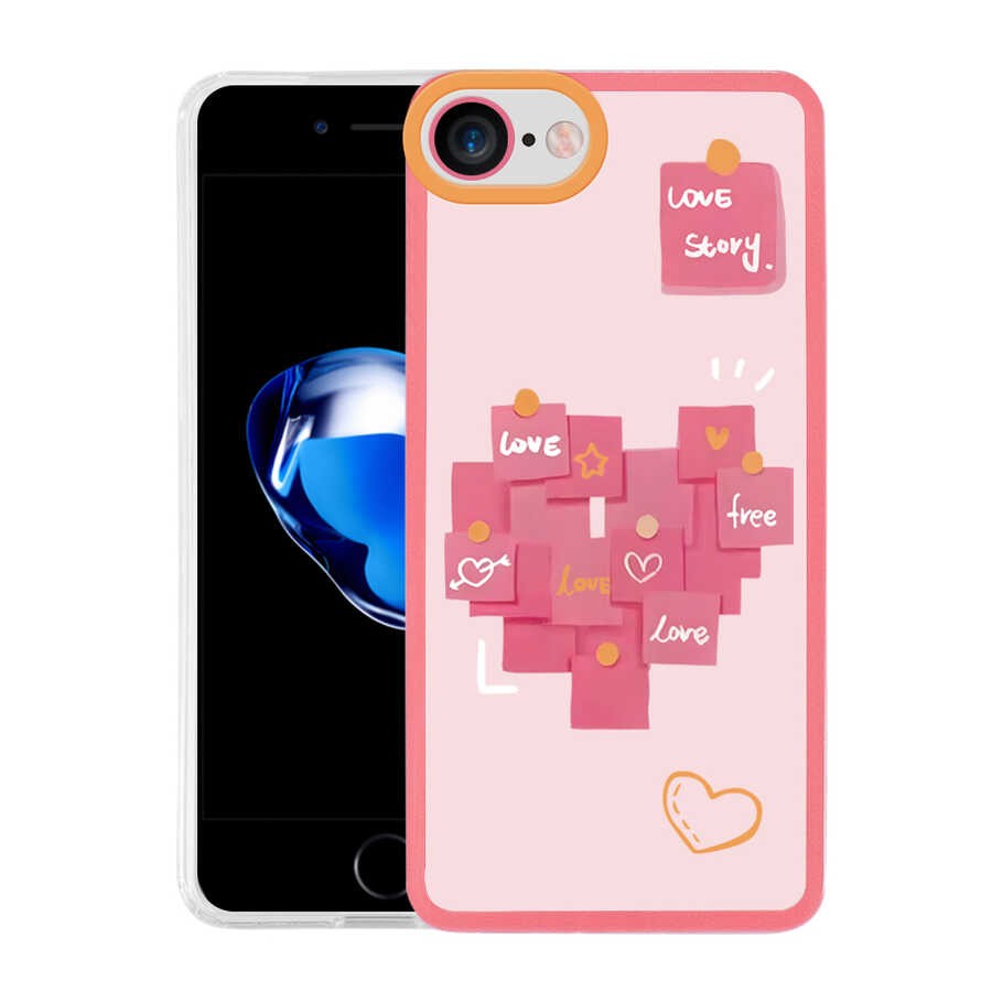 iPhone SE 2020 Kılıf Zore M-Fit Desenli Kılıf