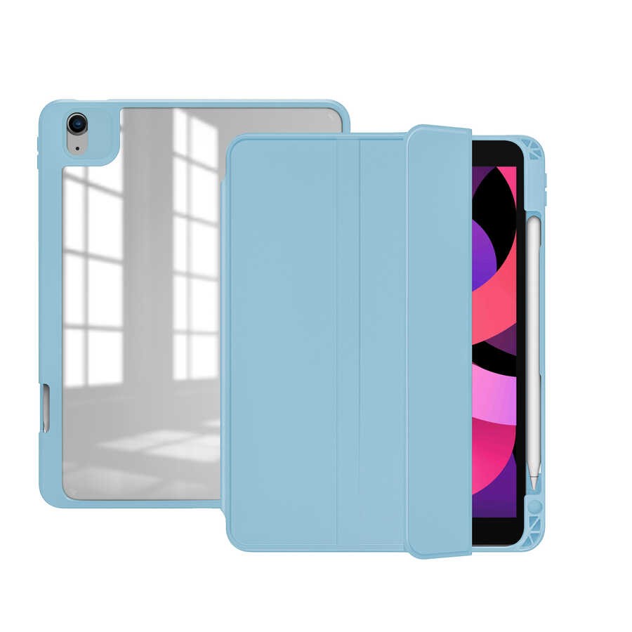 iPad Pro 12.9 2018 (3.Nesil) Kılıf Zore Nort Arkası Şeffaf Standlı Kılıf