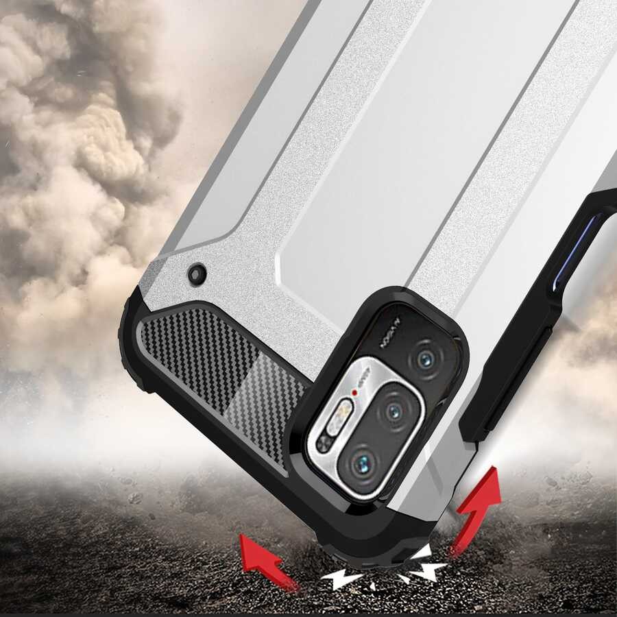 Xiaomi Poco M3 Pro Kılıf Zore Crash Silikon Kılıf
