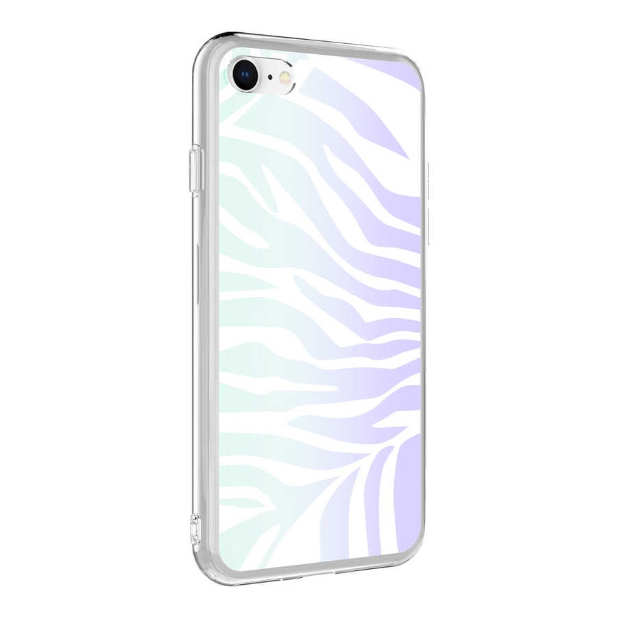 iPhone 7 Kılıf Zore M-Blue Desenli Kılıf
