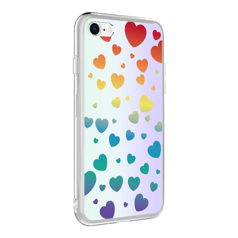 iPhone 7 Kılıf Zore M-Blue Desenli Kılıf