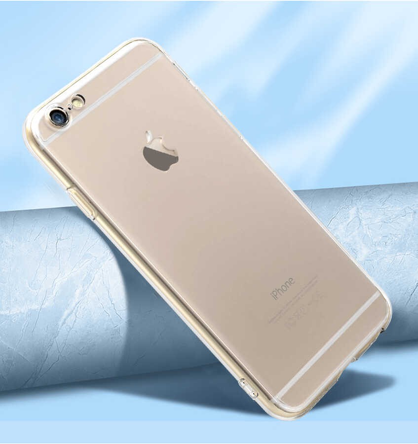 iPhone 6 Kılıf Zore Kamera Korumalı Süper Silikon Kılıf