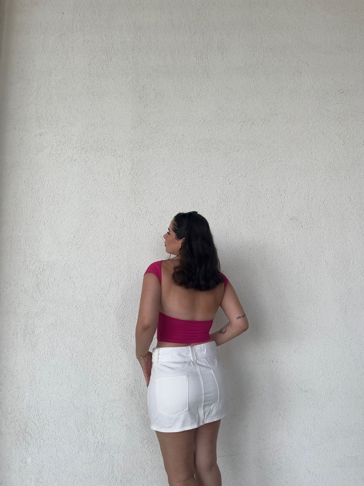 BACKLESS TOP PEMBE