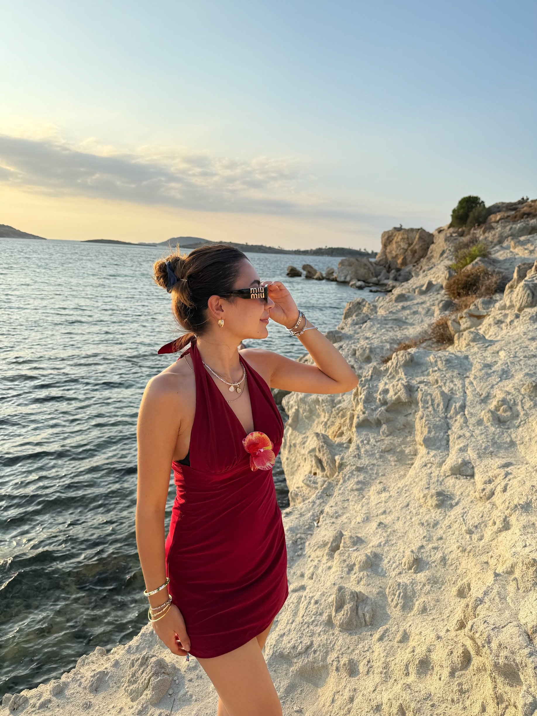 FLORA ELBİSE /BORDO