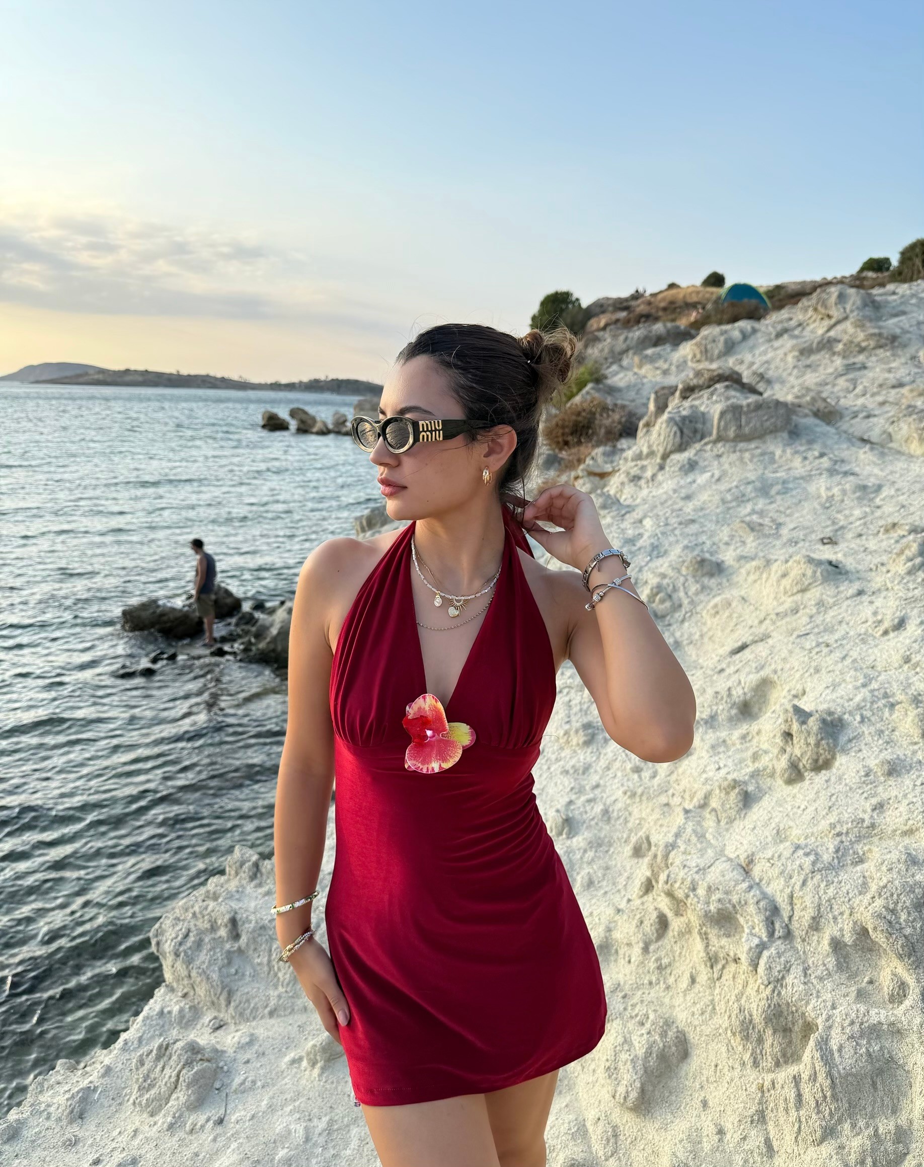FLORA ELBİSE /BORDO
