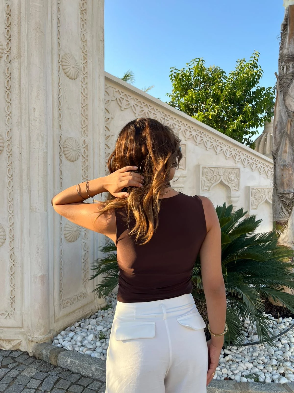 THE MUSE TOP KAHVERENGİ