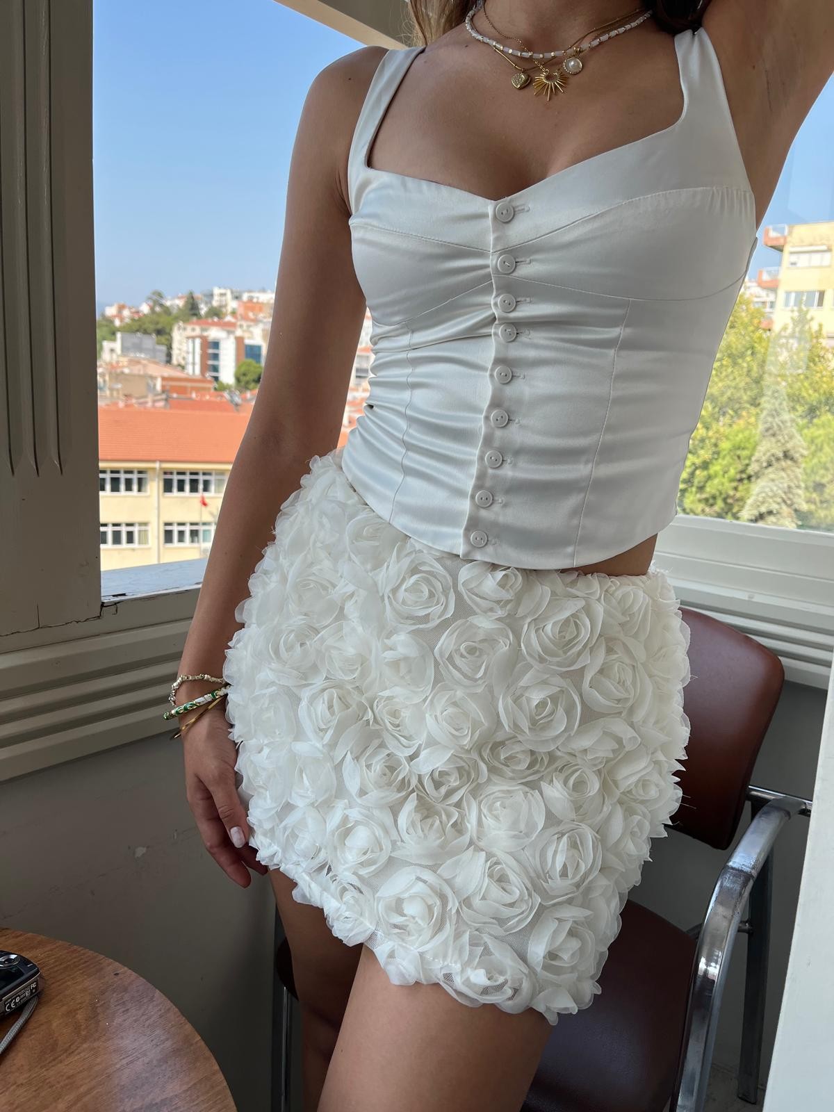 ROSİE ETEK /KREM