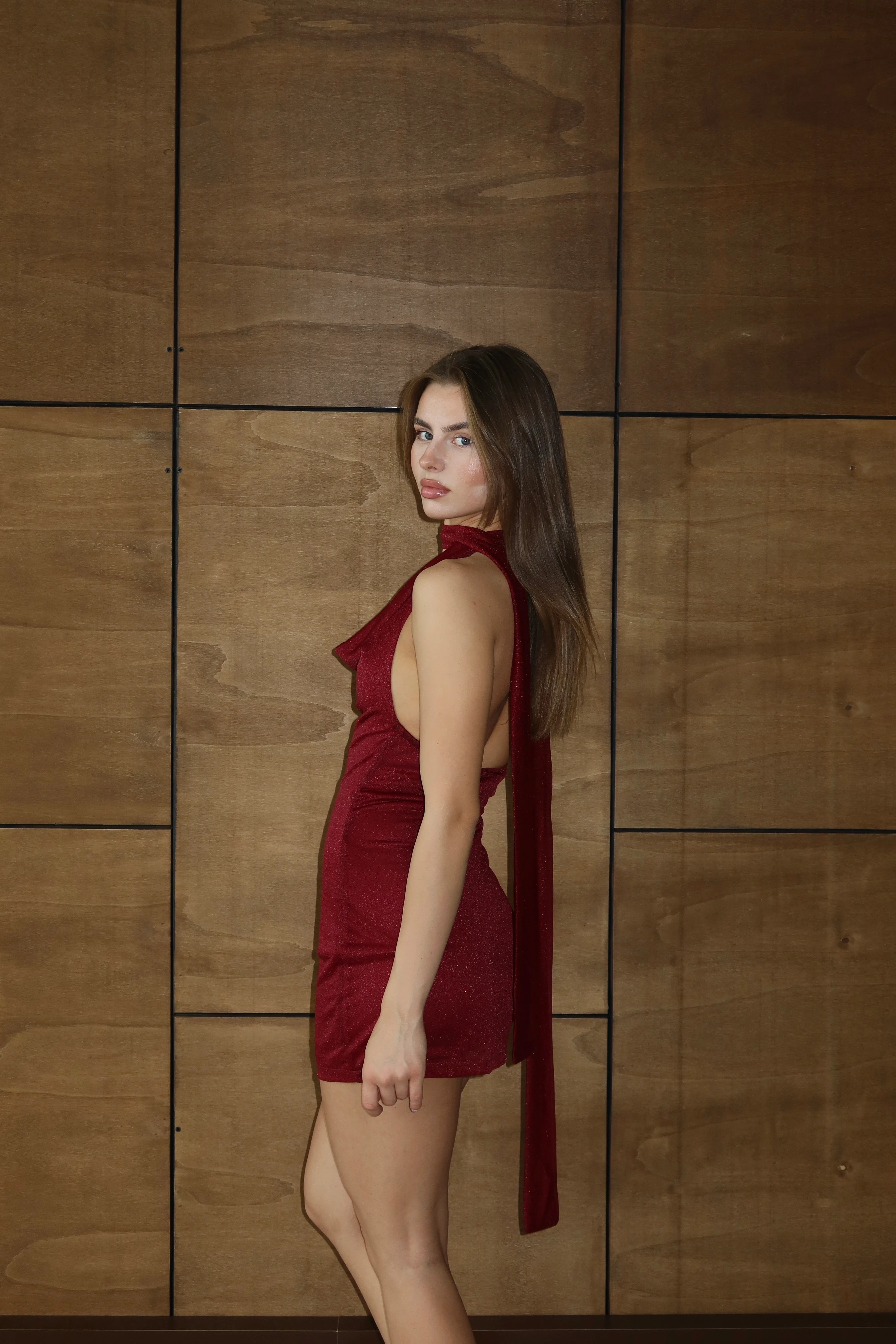 FEVER ELBİSE  BORDO