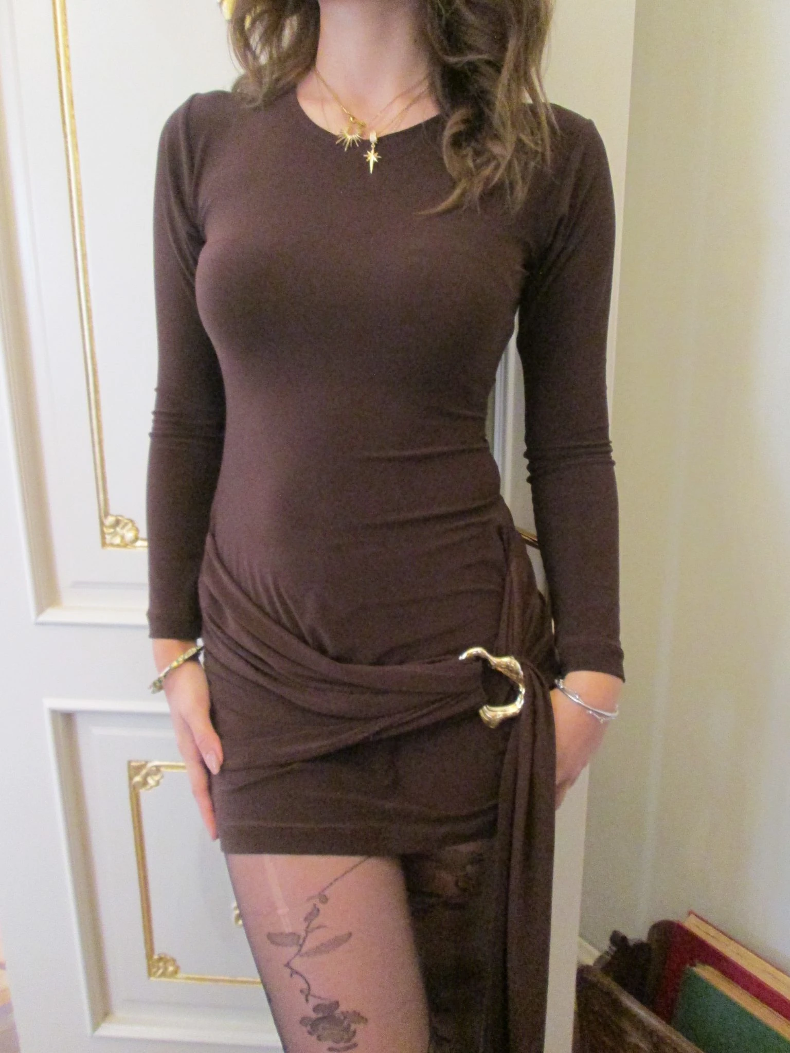 MOCHA MİNİ ELBİSE