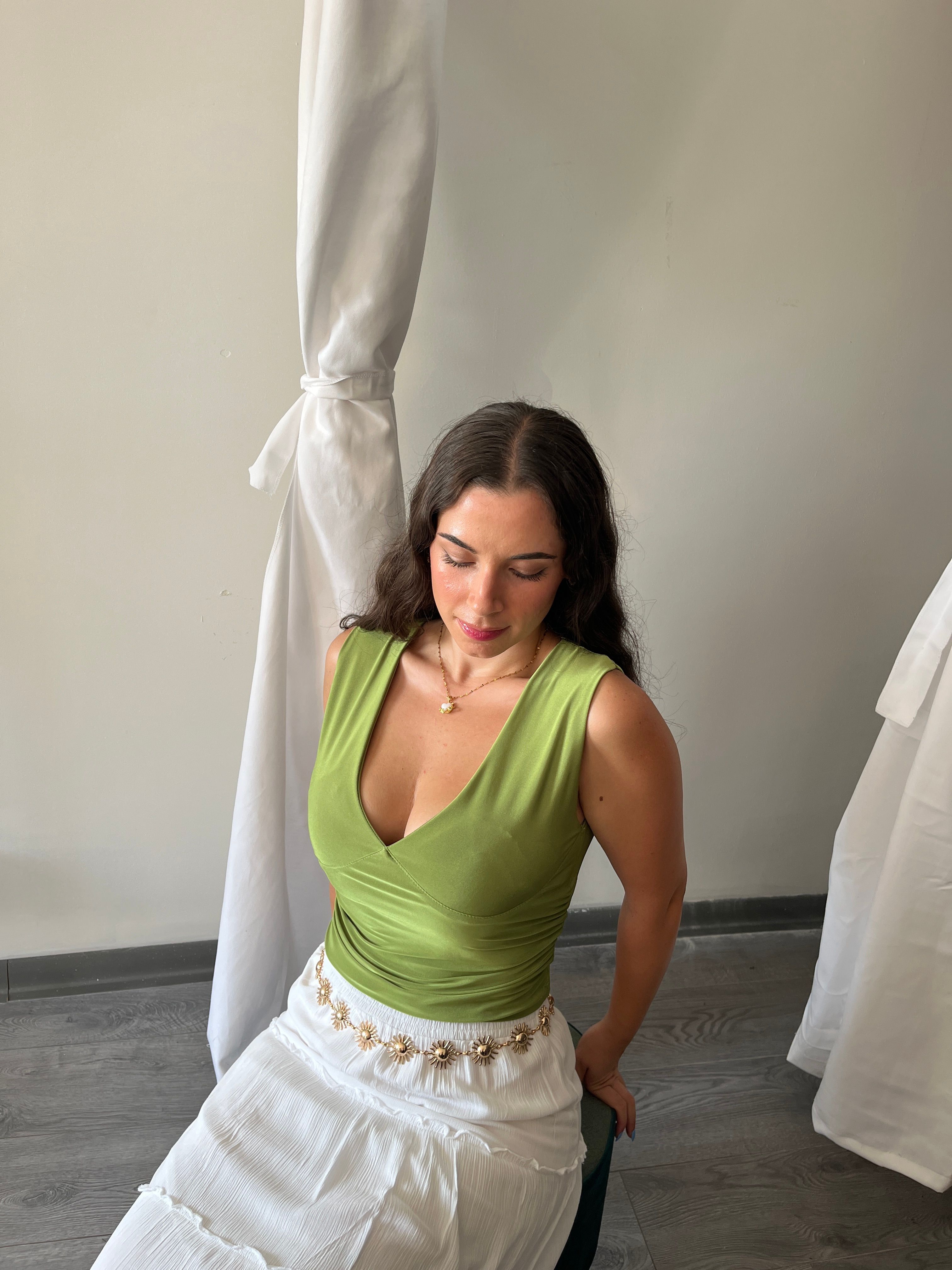 CELINE TOP / YEŞİL