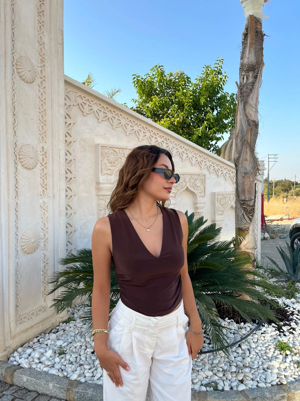 THE MUSE TOP KAHVERENGİ