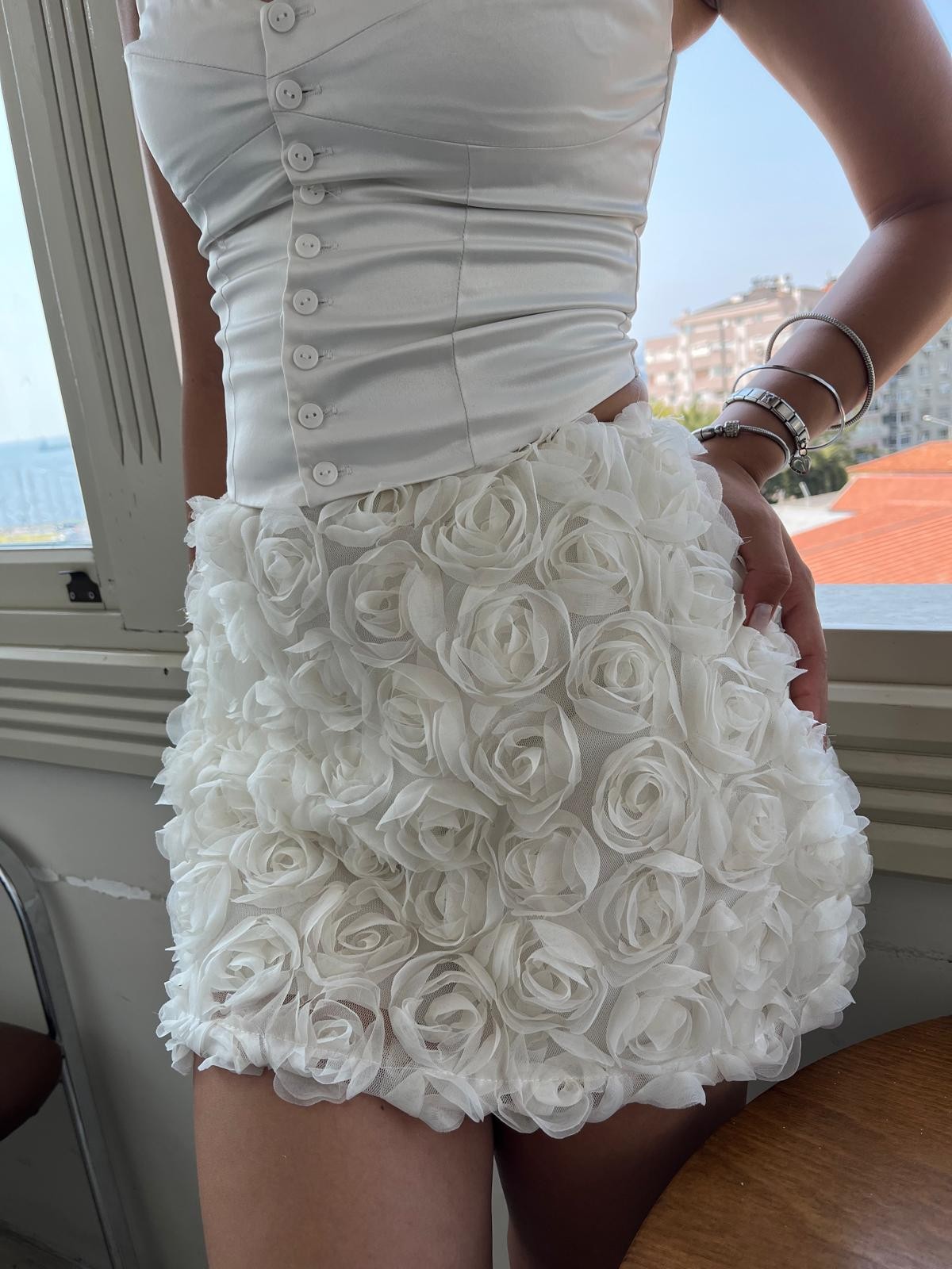 ROSİE ETEK /KREM