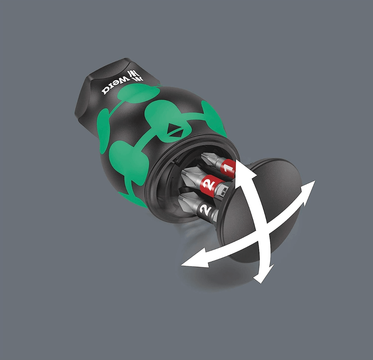 Wera 05008873001 Kraftform Kompakt Stubby 1 Tornavida, Bit Şarjlı, 6 Parça