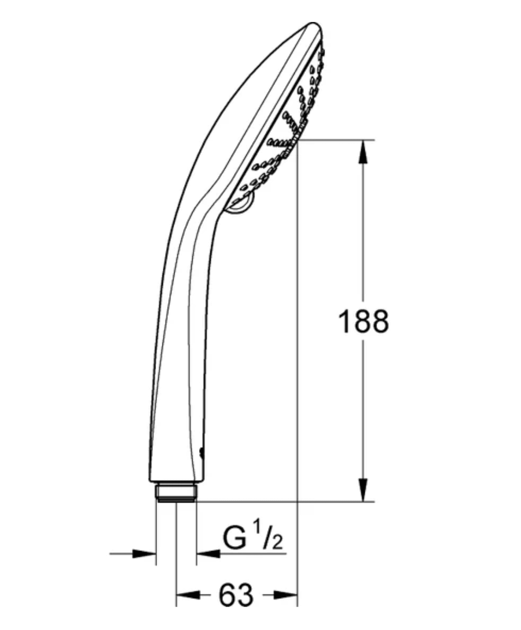 Grohe Vitalio Joy 110 Massage El Duşu 3 Sprey Akışlı