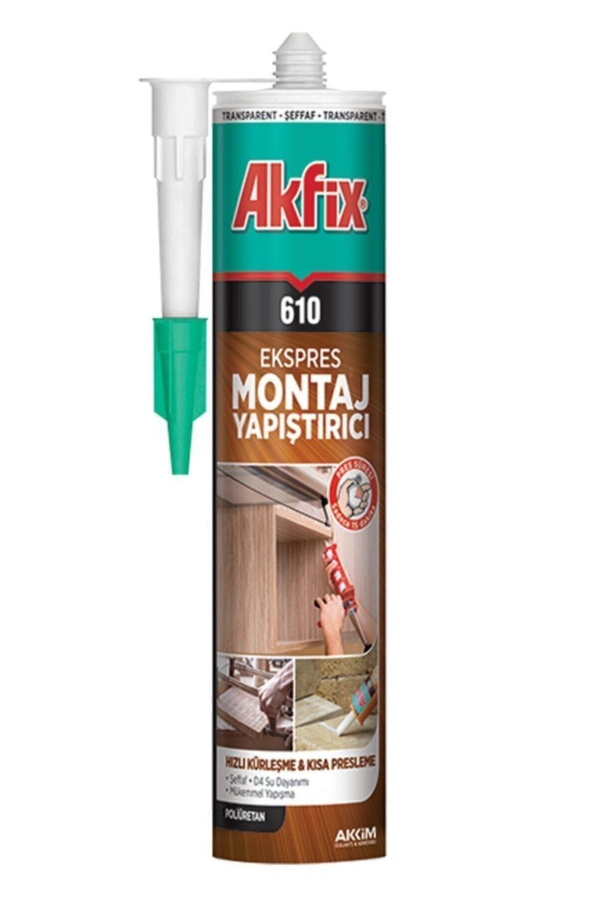 Akfix 610 Ekspres Montaj Yapıştırıcı Sıvı Çivi 310ml Şeffaf