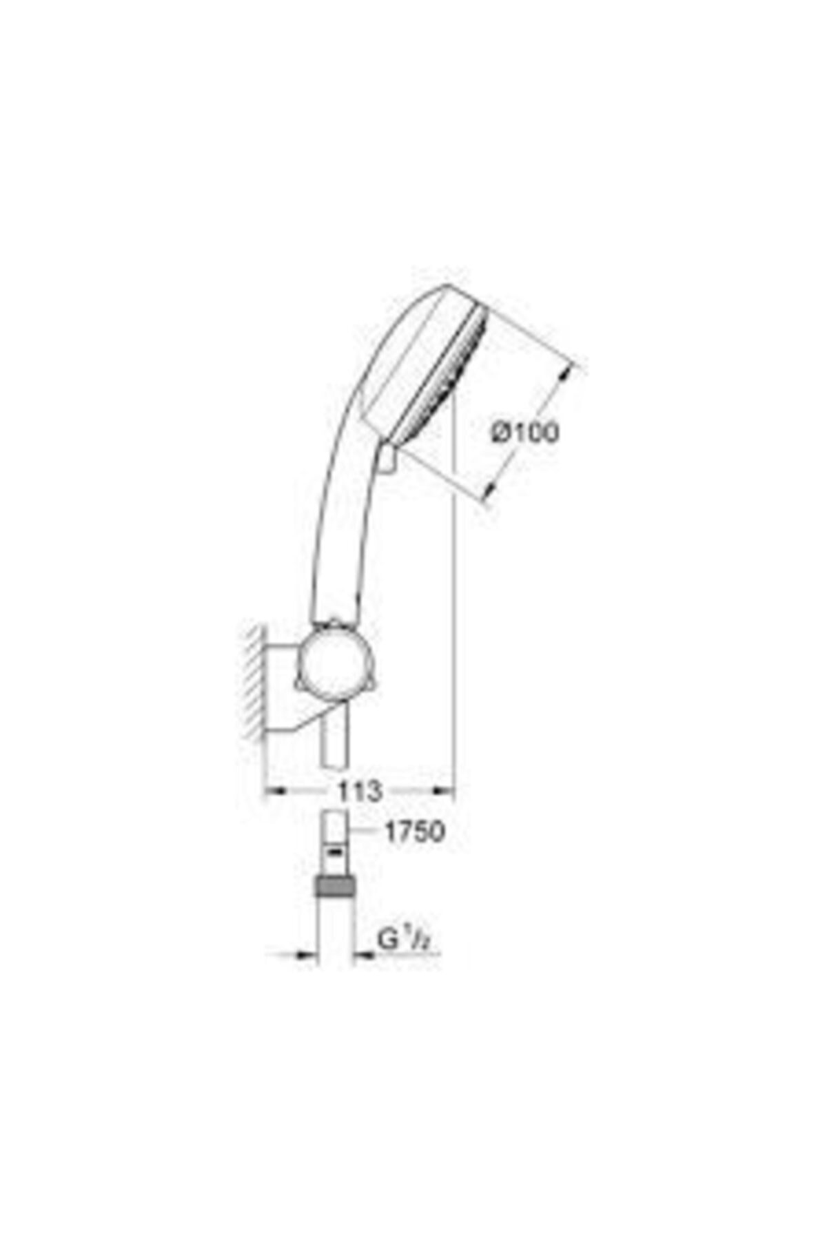 Grohe New Tempesta Cosmopolitan 100 Duş Seti 3 Akışlı 27584002