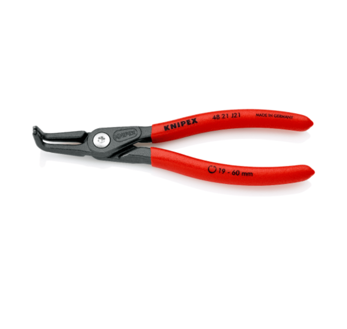 Knipex 4821J21 Ağır Hizmet İç Segman Pensesi Eğik 180 mm