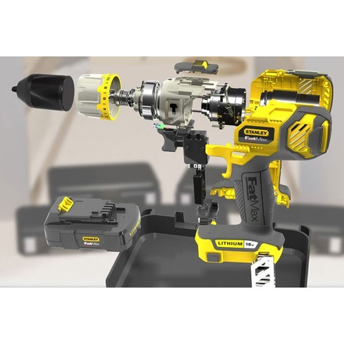 Stanley STDC18LHBK-TR 18Volt/2,0Ah Li-ion Çift Akülü Profesyonel Darbeli Matkap