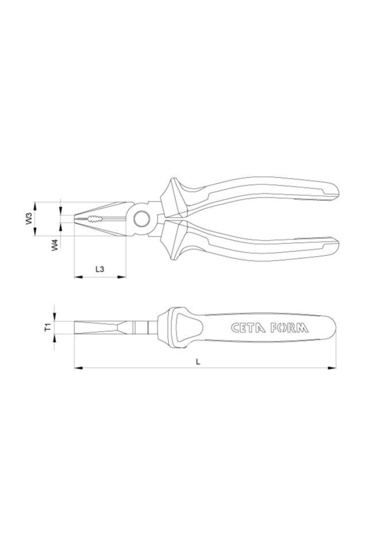 Ceta Form Yüksek Kaldıraçlı Pense 180 mm E01H-41-0180