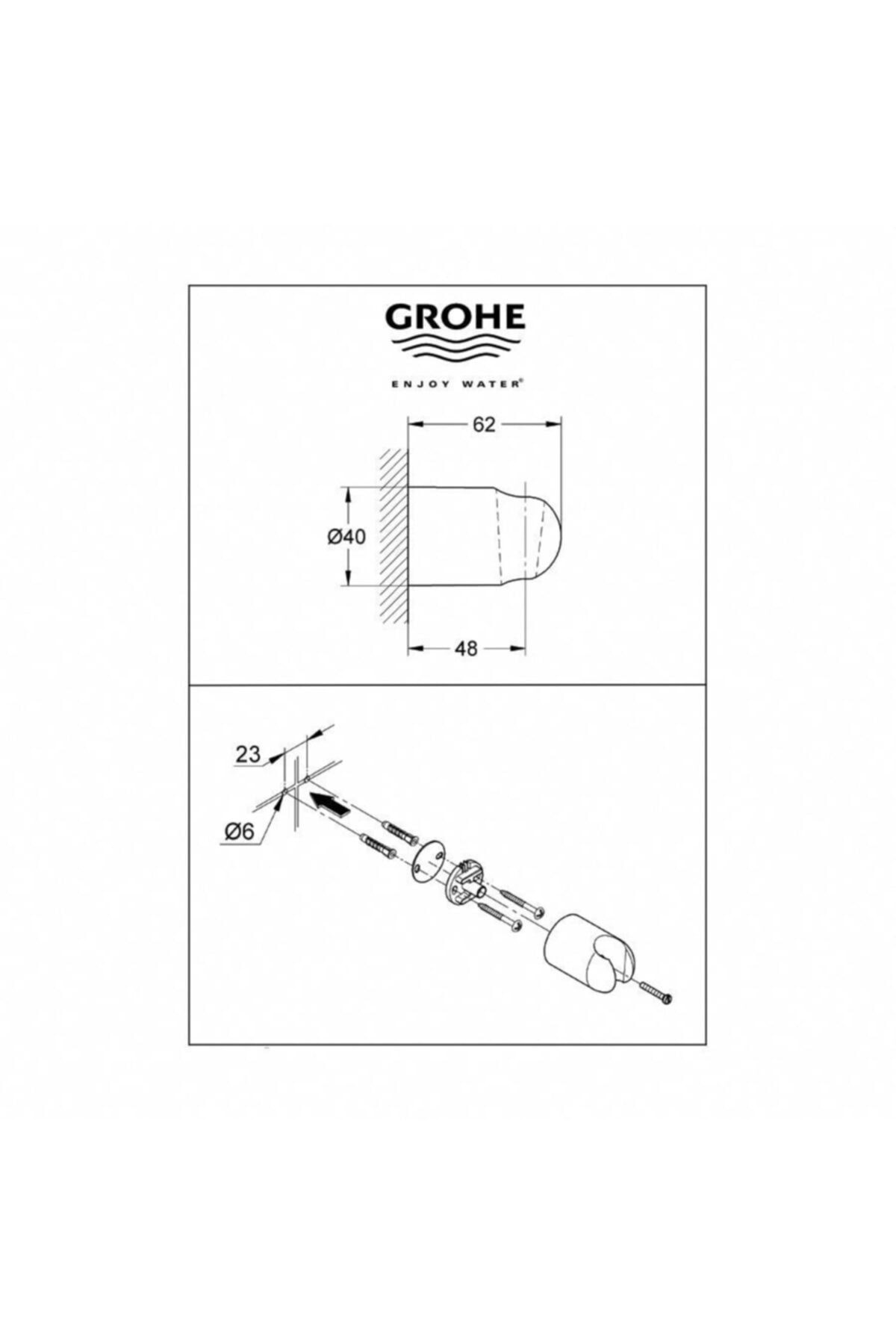 Grohe Vitalio Start 2 Akışlı El Duşu Seti 27950000