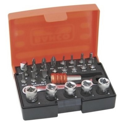 Bahco 2058/S26-2 Mini Lokma ve Bits Uc Takımı 26 Parça