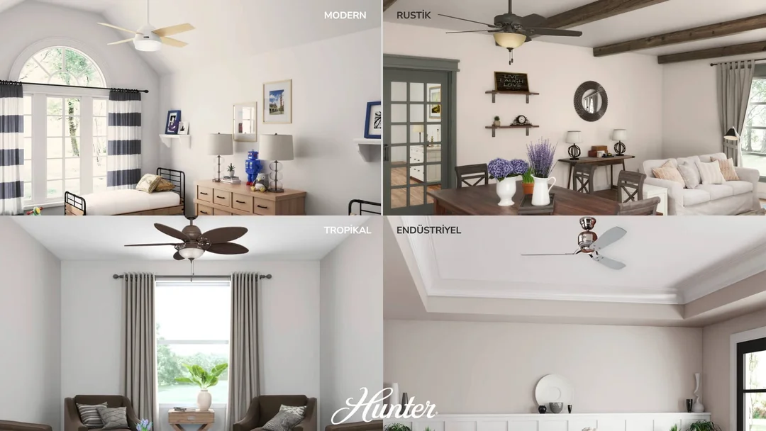 Tavan Vantilatörü Tarzı