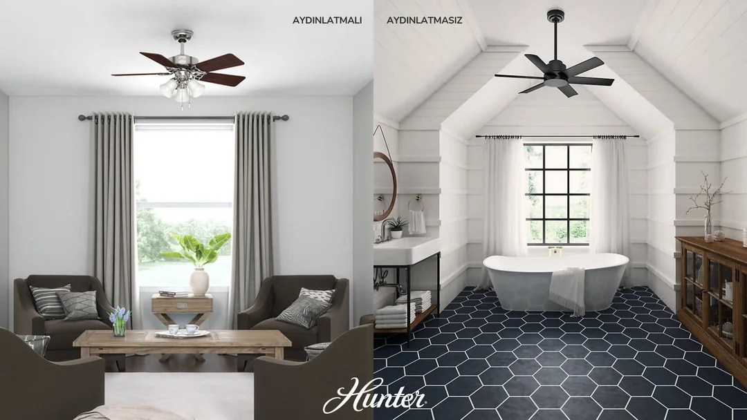 Aydınlatmalı ve Aydınlatmasız Tavan Pervanesi