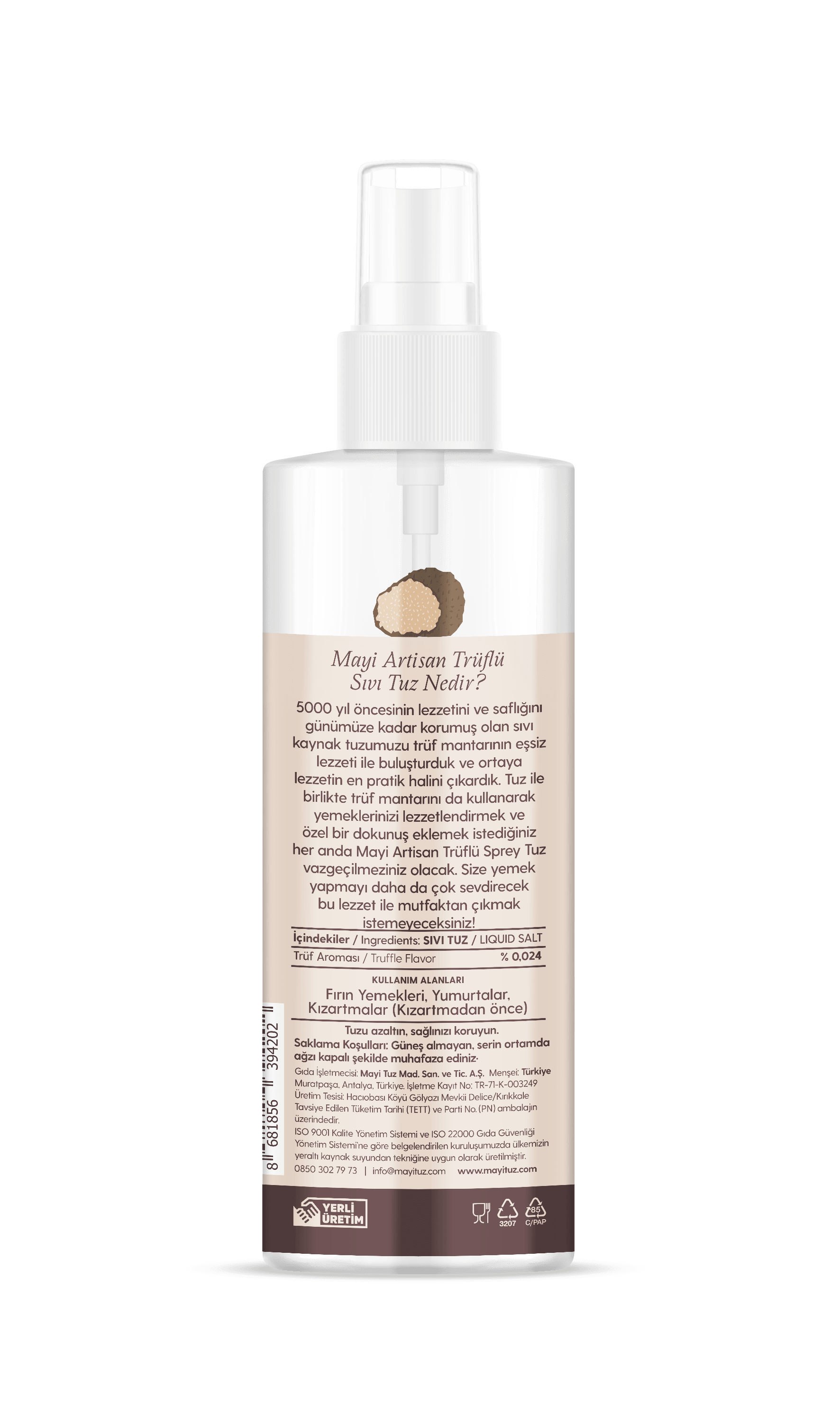 MAYİ ARTISAN TRÜFLÜ SIVI TUZ 150 ML