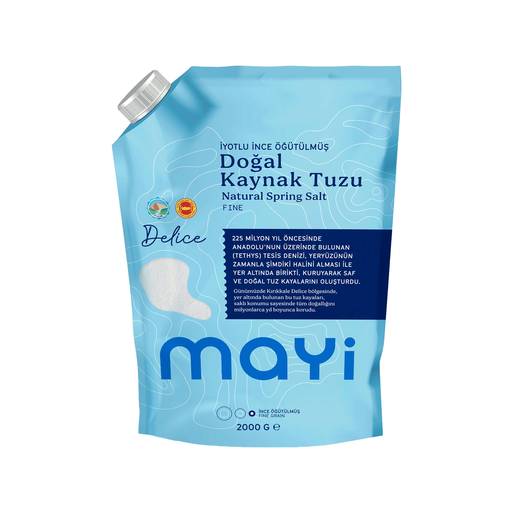 ÖĞÜTÜLMÜŞ SOFRA TUZU 2 KG (İYOT İLAVELİ)