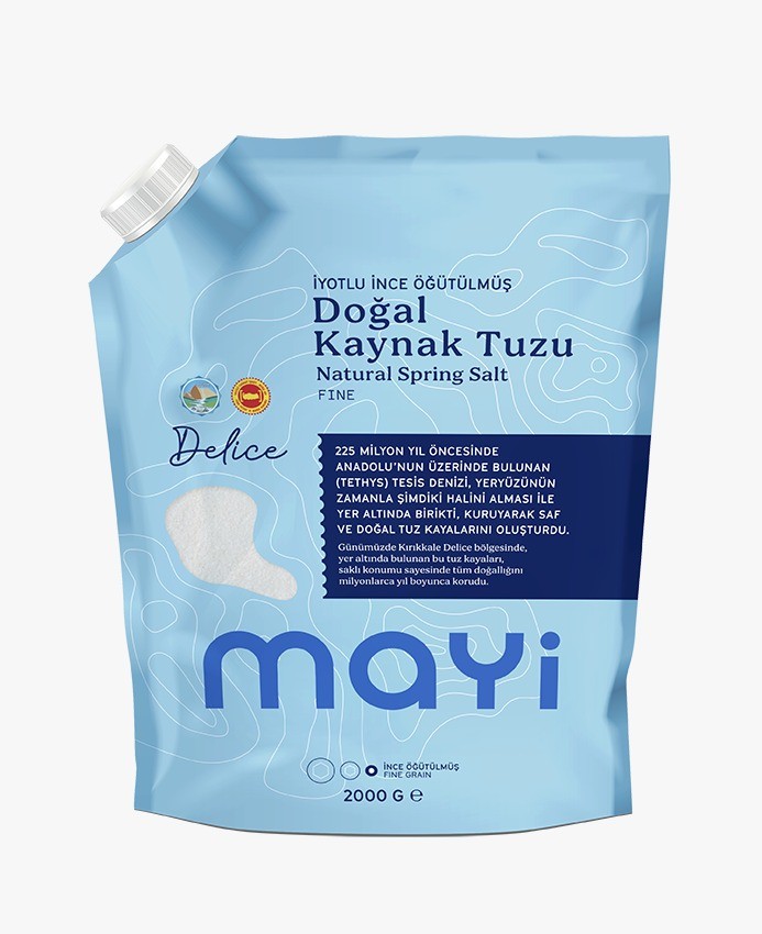 MAYİ ÖĞÜTÜLMÜŞ SOFRA TUZU 2 KG  (İYOT İLAVELİ)