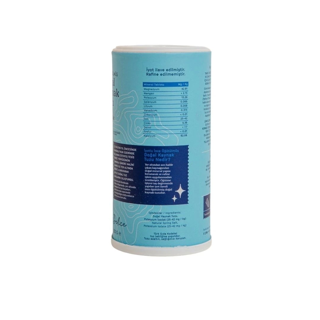 MAYİ ÖĞÜTÜLMÜŞ SOFRA TUZU 250 GR (İYOT İLAVELİ TUZLUKLU) X 24 ADET