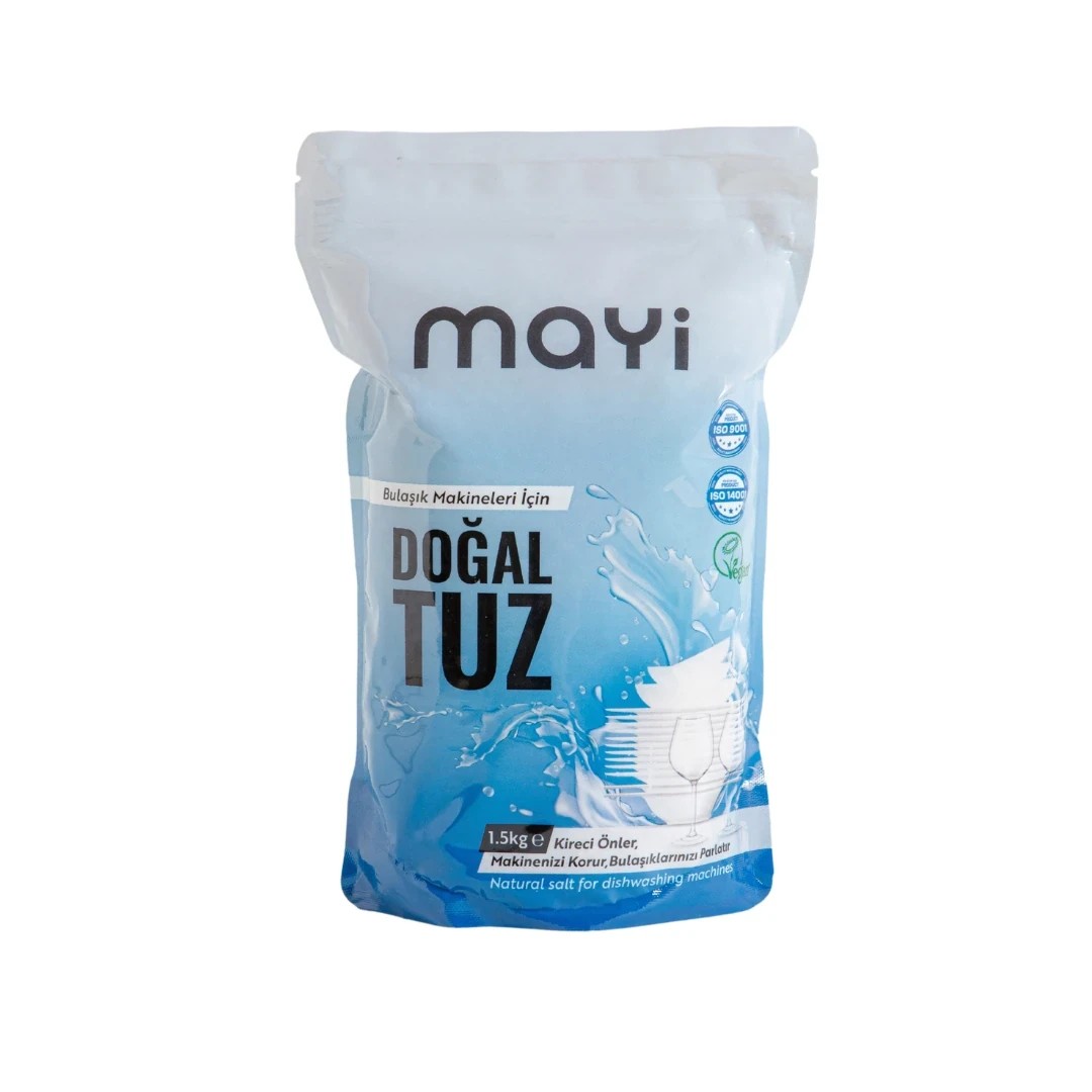 MAYİ DOĞAL BULAŞIK MAKİNESİ TUZU 1500 GR X 8 ADET