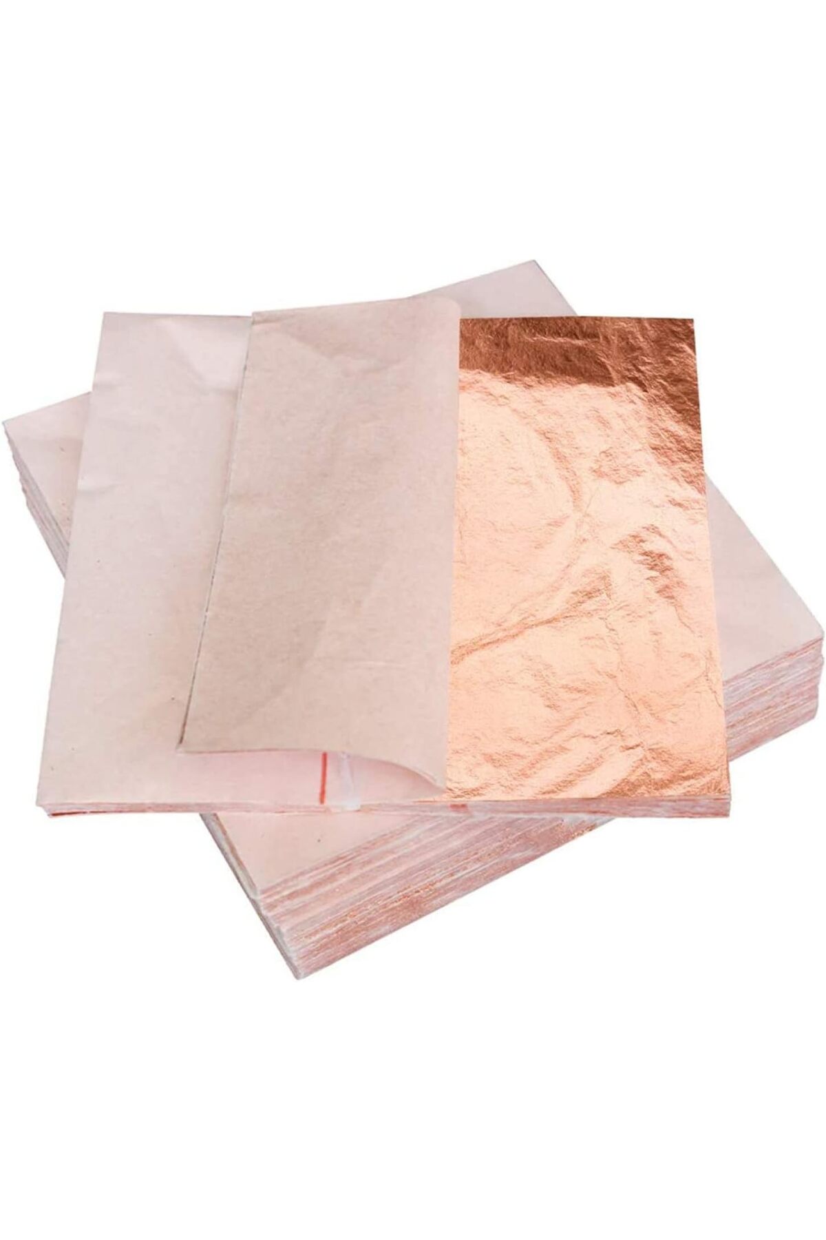 Bakır Yaprak Varak 10 ADET Epoksi Reçine Hobi Kendin Yap 8x8cm