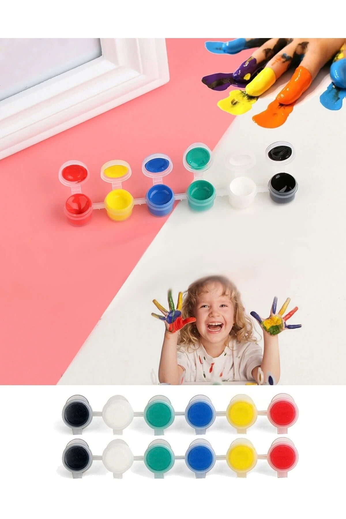 Kolye Yüzük Takı Kutusu 100 Göz, Boya Kutusu 3ml Boncuk Kutusu Lens Kutusu Plastik Boş Kutu