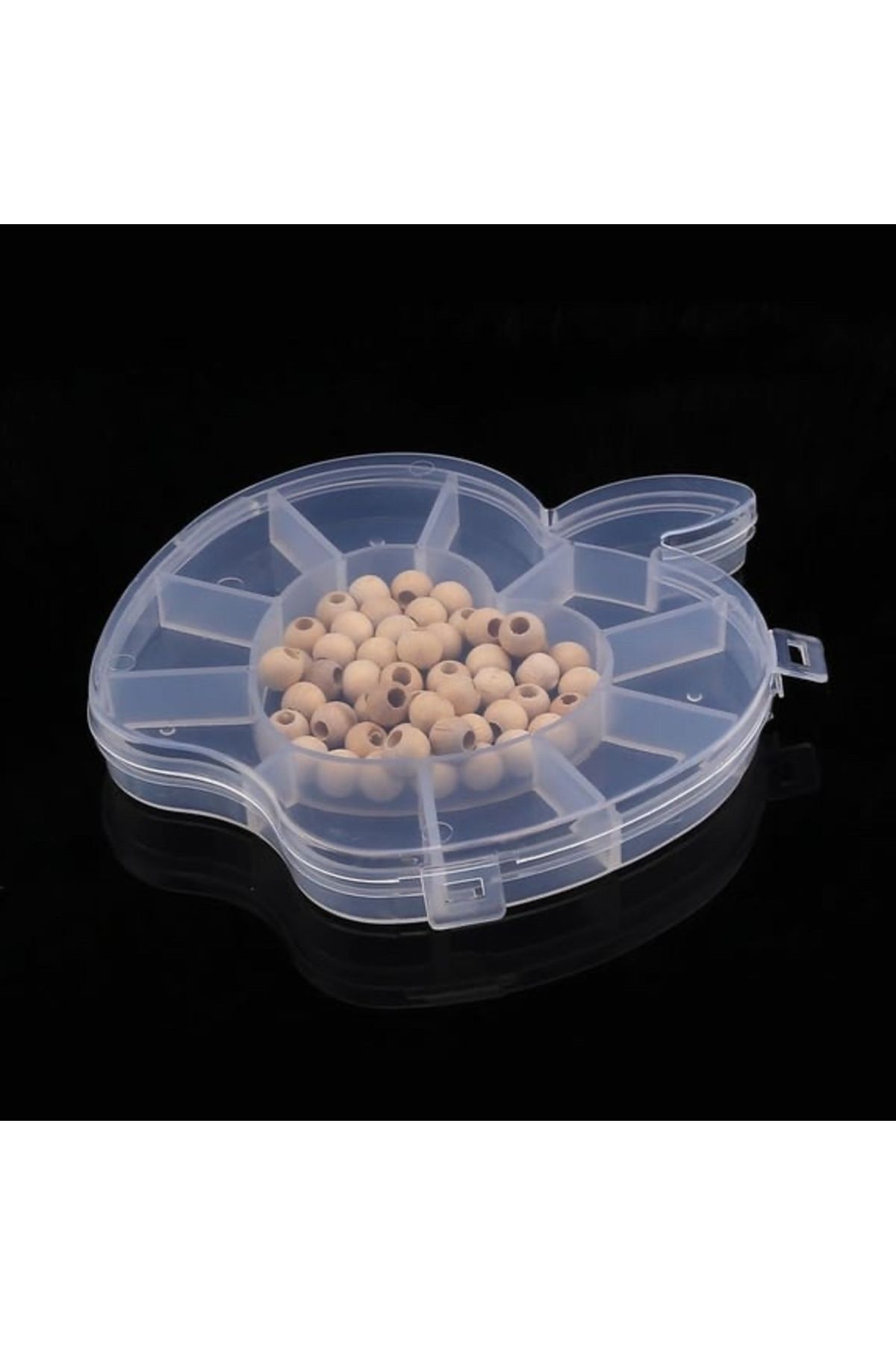 Elma Şekil Saklama Boncuk Kutusu / Saklama Kabı, Bölmeli Malzeme Kutusu, Yüzük Kutusu