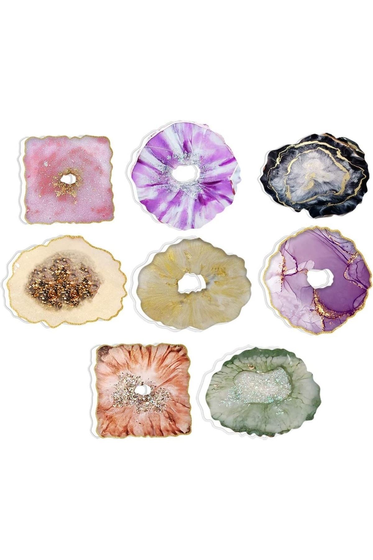 12li Epoksi Reçine Mini Toz Pigment Boya Seti , Mum Boyası , Beton Boyası , Kokulutaş Boya - A3