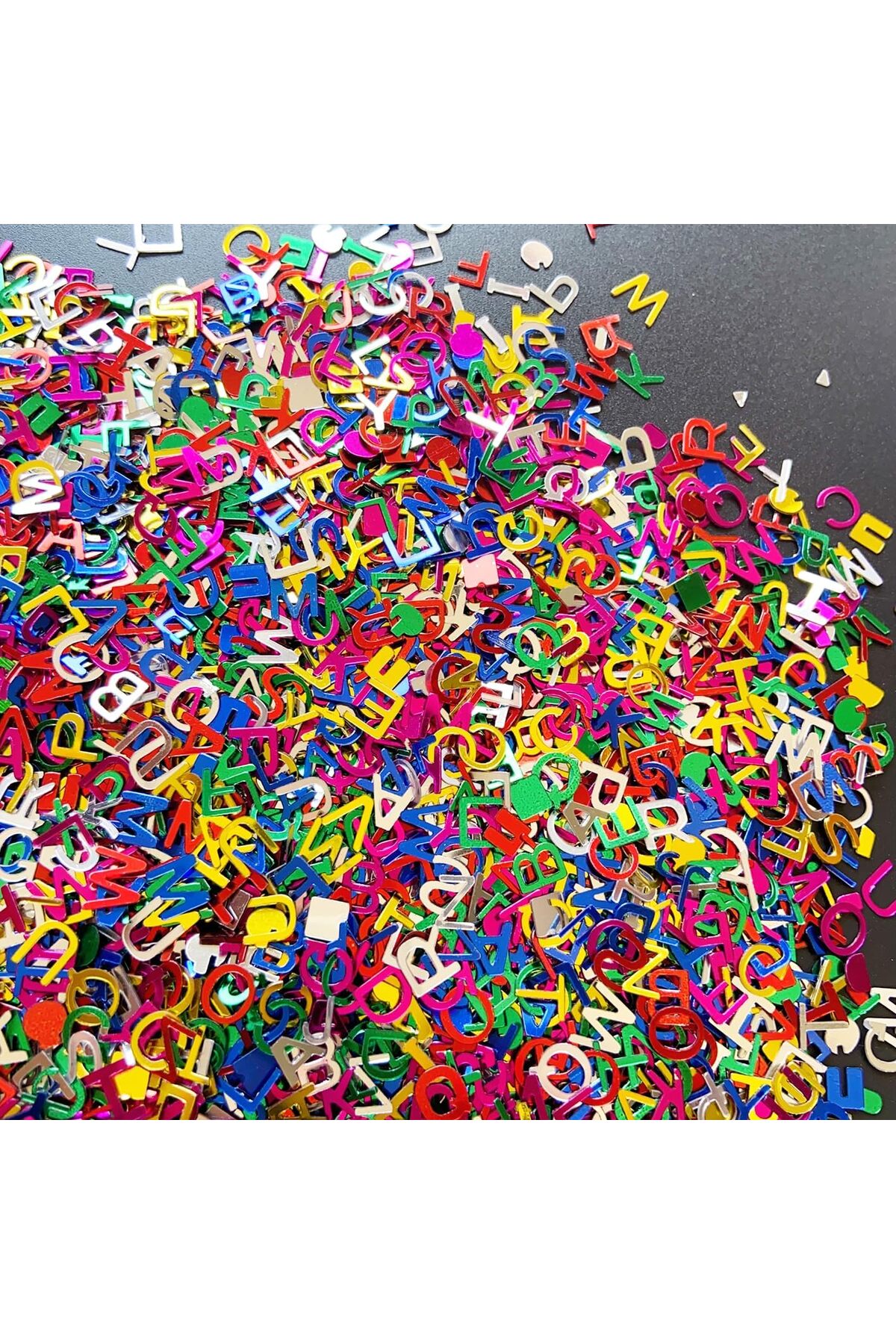 Epoksi Harf Glitter 5gr , Epoksi Reçine  Alfabe Holografik Tırnak Makyaj Süs Malzeme
