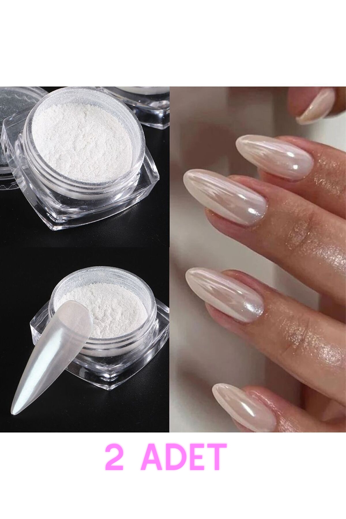2 ADET İnci Tozu Inci Tozu 10ml Tırnak Oje Inci Tozu Epoksi Pigment Boya 2X-B10