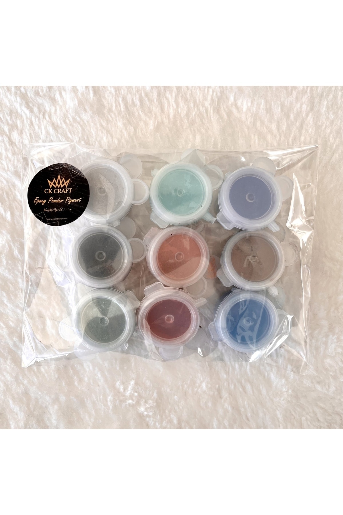 9 Adet Epoksi Boyası Reçine Sedef Toz Pigment Seti Şeffaf Epoksi Reçine Pigment Set