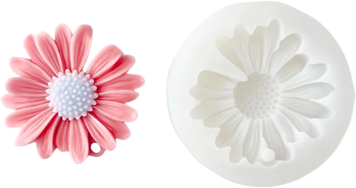  Papatya Çiçek Mum  Sabun Silikon Kalıbı A kalite 6cm