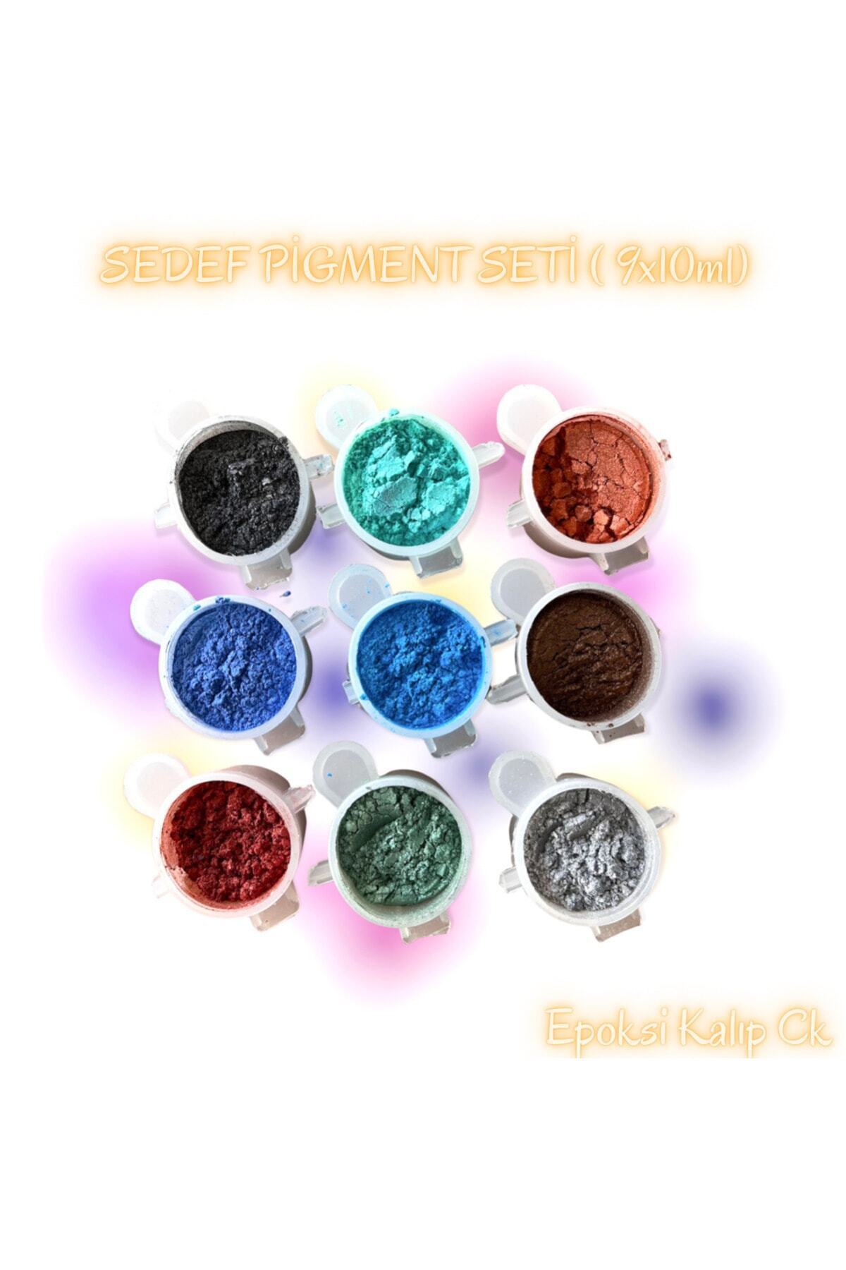 Epoksi Reçine Mini Sedef Toz Pigment Boya Seti , Epoksi Renk Pigment ( 10ml ) , Cank