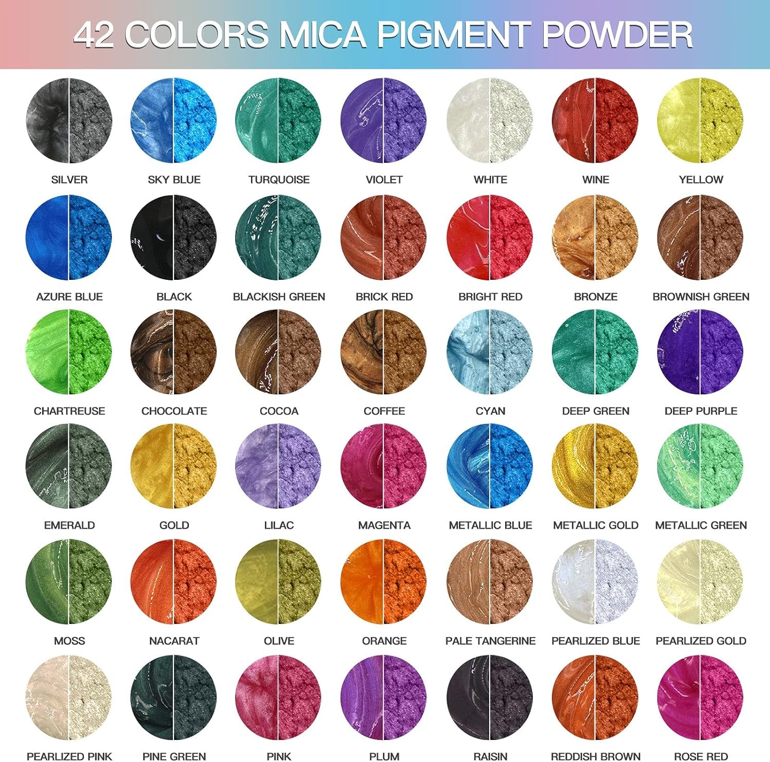 Toptan Epoksi Mica Sedef Pigment Boya Kg  Epoksi Reçine Sedef Boya