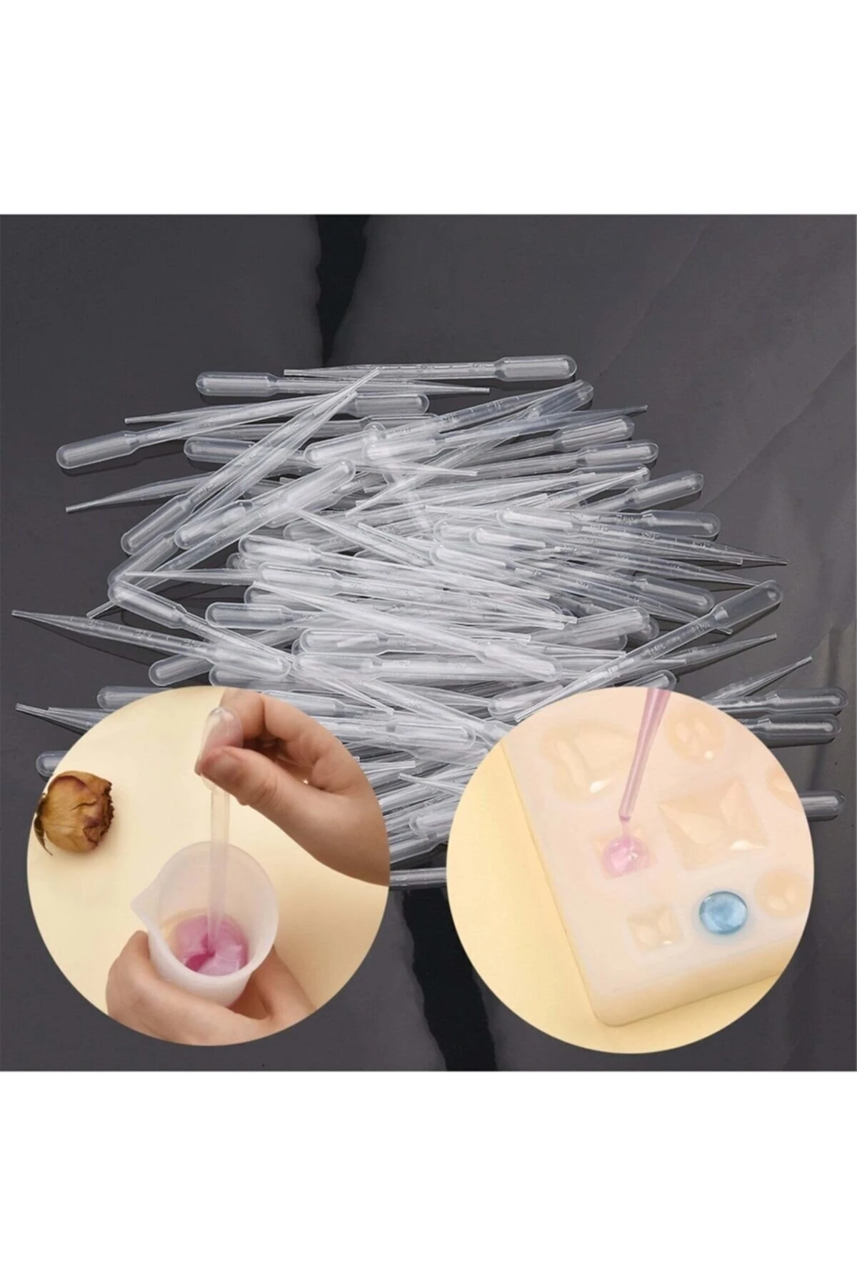 Epoksi Reçine Damlalık Pipet Seti (20 Adet) , Epoksi Kalıp, Damlalık Pipet, Likit Aktarma Pipeti