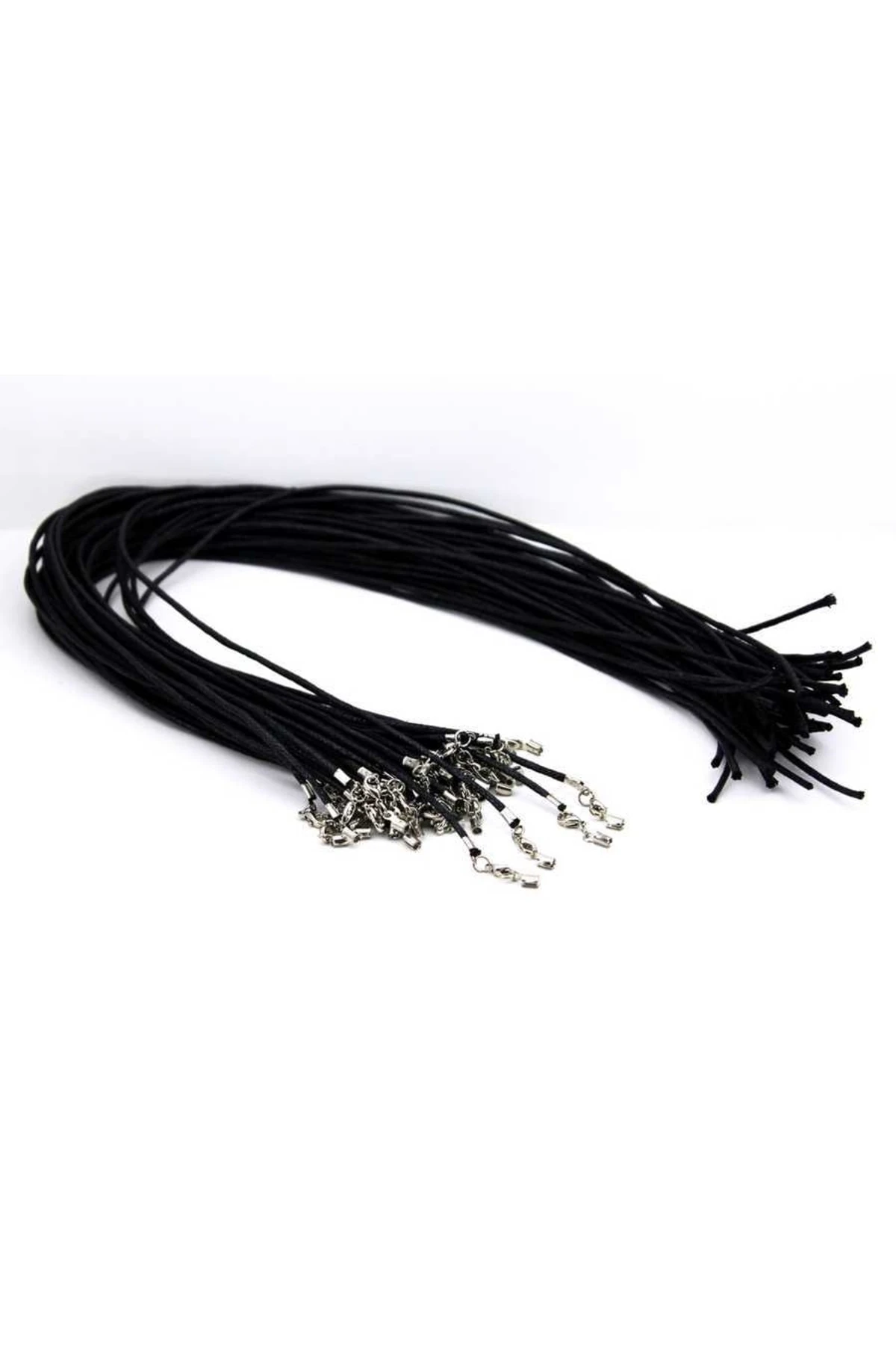 Hazır Kolye Ipi, 10 Adet Siyah Takı Için Kaliteli Hazır Ip,takı Kolye Bileklik Ipi