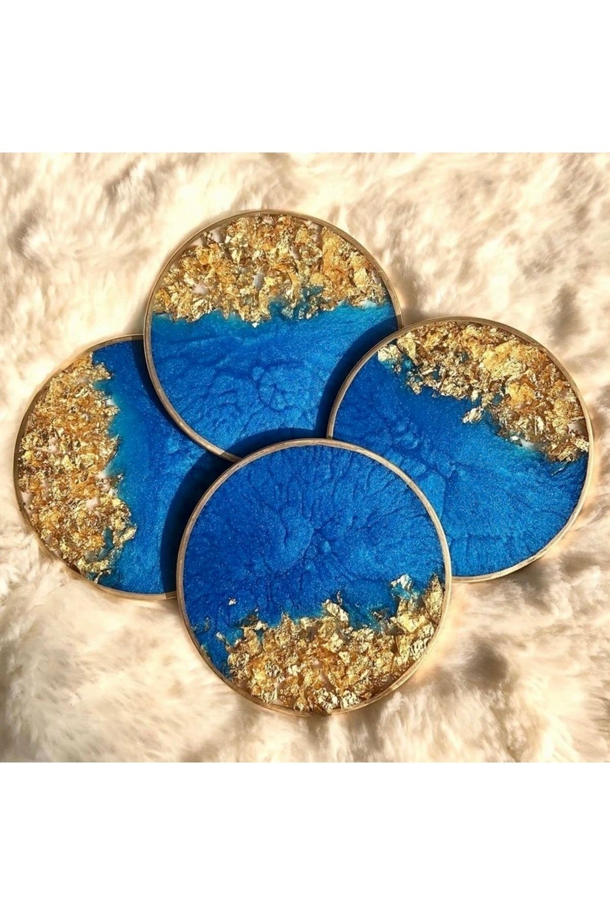 Yuvarlak Epoksi Reçine Bardak Altlığı Silikon Kalıbı - 9cm Epoksi Kalıp