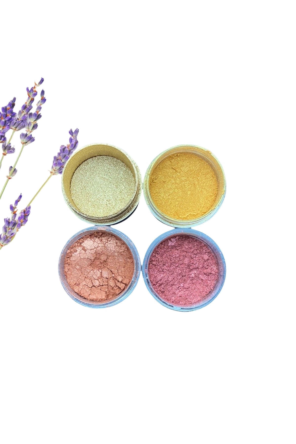 Epoksi Reçine Sedef Metalik Toz Pigment Boya 4x10ml, Epoksi Boyası, Mum Boyası, Beton Boya