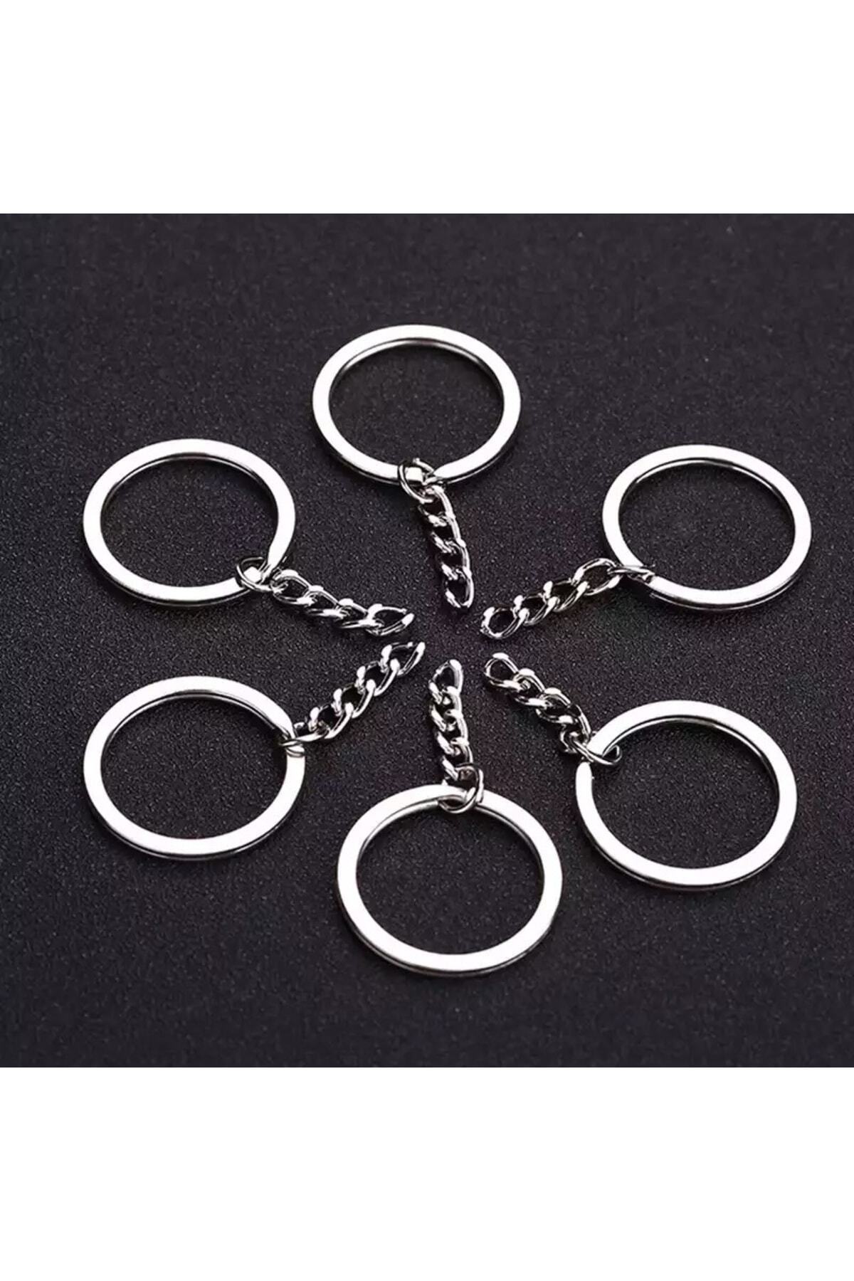 Anahtarlık Halkası 5 Adet, Epoksi Anahtarlık Halkası, Altın Anahtarlık Aparatı, Epoksi Reçine