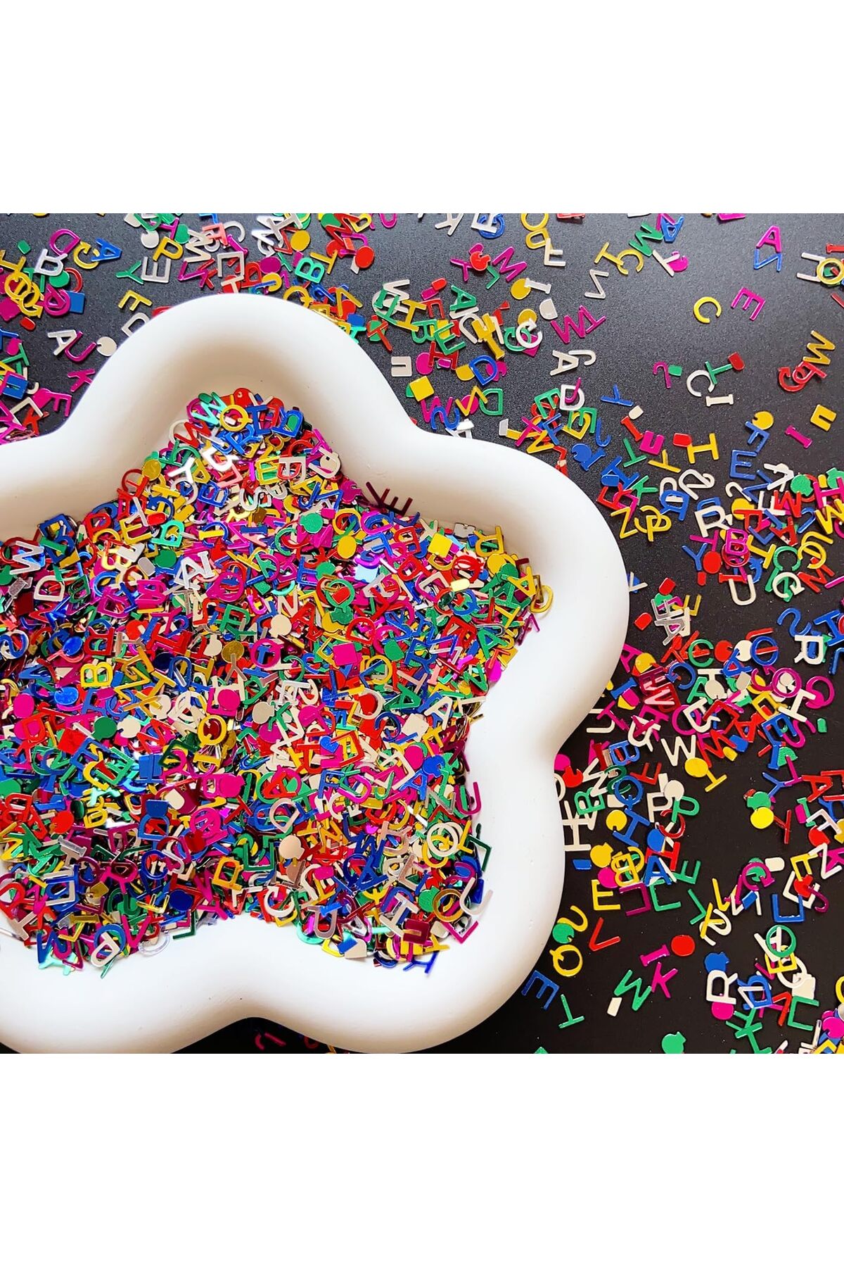 Epoksi Harf Glitter 5gr , Epoksi Reçine  Alfabe Holografik Tırnak Makyaj Süs Malzeme